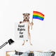 Dog Supporting Gay Rights Wall Decal