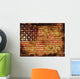 American Flag Grunge Wall Decal