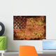 American Flag Grunge Wall Decal
