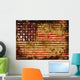 American Flag Grunge Wall Decal
