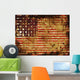 American Flag Grunge Wall Decal