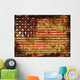 American Flag Grunge Wall Decal