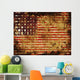 American Flag Grunge Wall Decal