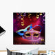 Carnival Masks Wall Decal