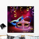 Carnival Masks Wall Decal