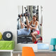 Fitness Instructor Exercising with Wall Decal