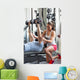 Fitness Instructor Exercising with Wall Decal