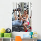 Fitness Instructor Exercising with Wall Decal