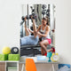 Fitness Instructor Exercising with Wall Decal