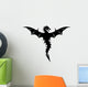 Black Wyvern Dragon Wall Decal