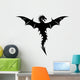 Black Wyvern Dragon Wall Decal