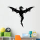 Black Wyvern Dragon Wall Decal