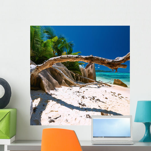 Beautiful Beach Seychelles Wall Decal