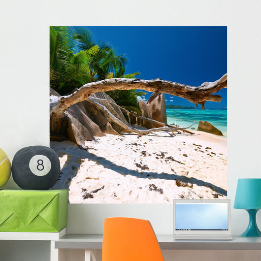 Beautiful Beach Seychelles Wall Decal