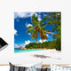 Beautiful Beach with Palm Wall Decal
