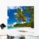 Beautiful Beach with Palm Wall Decal