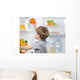 Little Cute Boy Picking Wall Decal