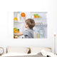 Little Cute Boy Picking Wall Decal