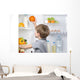 Little Cute Boy Picking Wall Decal