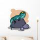 Funny Cartoon Lizard Vector Wall Decal