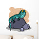 Funny Cartoon Lizard Vector Wall Decal