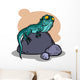 Funny Cartoon Lizard Vector Wall Decal