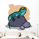 Funny Cartoon Lizard Vector Wall Decal