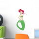 Beautiful Mermaid Doodle Illustration Wall Decal