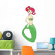 Beautiful Mermaid Doodle Illustration Wall Decal