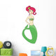 Beautiful Mermaid Doodle Illustration Wall Decal