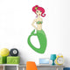 Beautiful Mermaid Doodle Illustration Wall Decal