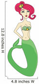 Beautiful Mermaid Doodle Illustration Wall Decal