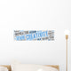 Word Cloud Creativity and Wall Decal