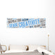 Word Cloud Creativity and Wall Decal