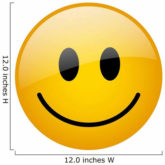 Vector Glass Smile Wall Decal Design 2