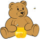 Teddy Bear with Jar Wall Decal