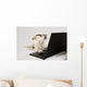 Terrier Wearing Glasses and Wall Decal