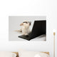 Terrier Wearing Glasses and Wall Decal