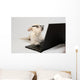 Terrier Wearing Glasses and Wall Decal