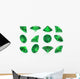 Tourmarline Chrome Gems Set Wall Decal Sticker Set