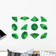 Tourmarline Chrome Gems Set Wall Decal Sticker Set