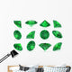 Tourmarline Chrome Gems Set Wall Decal Sticker Set