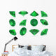 Tourmarline Chrome Gems Set Wall Decal Sticker Set