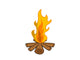 Camp Fire Wall Decal