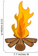 Camp Fire Wall Decal