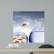 Goldfish Jumping out Water Wall Decal
