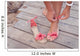 Girl Putting Coral Sandals Wall Decal