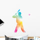 Abstract Baseball Player Beautiful Wall Decal
