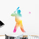 Abstract Baseball Player Beautiful Wall Decal