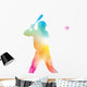 Abstract Baseball Player Beautiful Wall Decal